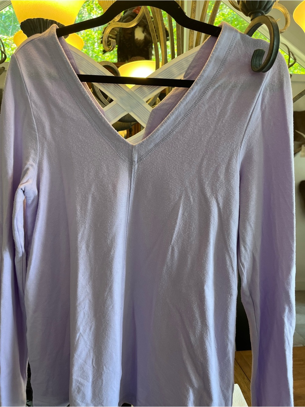 Lilly Pulitzer Lilac Criss-Cross Back Top
